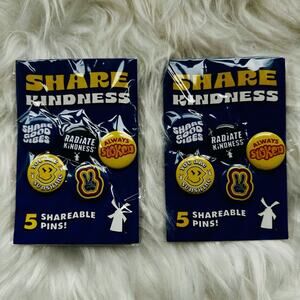Lot Of 2 Pack Unopened Dutch Bros Share Kindness Pins 5 Pack Feb 17 2026 Limited